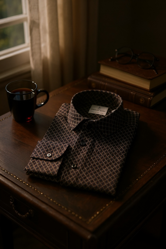 Emanuel Berg - Chemise manches longues Premium Quality Jersey - Modern Fit - Charcoal