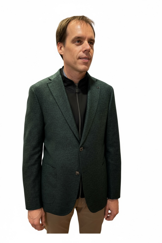 Digel - Earl-ST - Modern Fit - Veston de jersey le laine avec insertion détachable