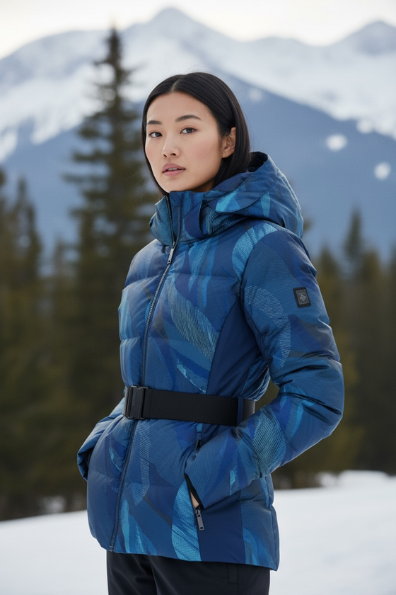 DESCENTE - Luna - Manteau de ski pour femme doublé duvet