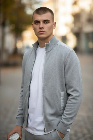 Paul & Shark - Cardigan de coton Fresco avec appliqués de lin