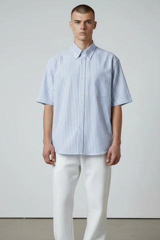 Paul & Shark - Short-sleeve lyocell Xsoft striped shirt