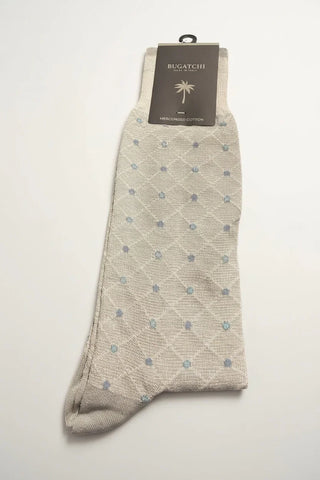 Bugatchi - Mercerized Cotton Stockings with Polka Dots