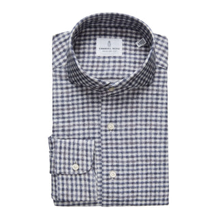 Emanuel Berg - Chemise manches longues Premium Quality Jersey - Modern Fit - Medium Blue