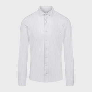 Emanuel Berg - Byron - Chemise manches longues carreaux Albini 4Flex - Modern Fit - Gris