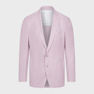 Emanuel Berg - Veston mélange laine, soie et lin 2-Button D-Constructed Jacket - Medium Pink