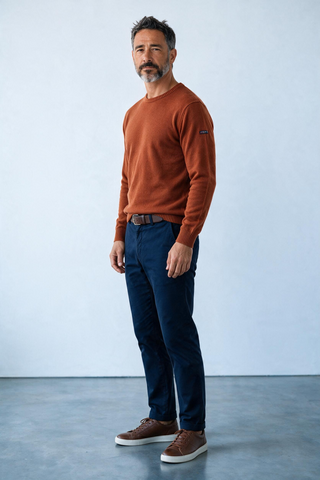 Armor-Lux - Plain Lambswool Crew-Neck Sweater