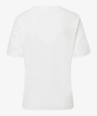 BRAX - Cira - T-shirt uni de coton jersey - LE CAPITAINE D'A BORD