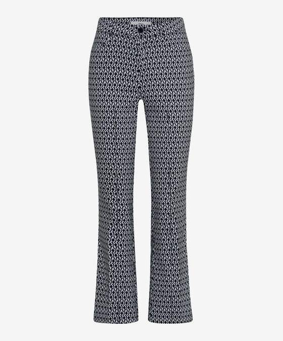 BRAX - Shakira - Pantalon raccourci à motif jacquard - LE CAPITAINE D'A BORD