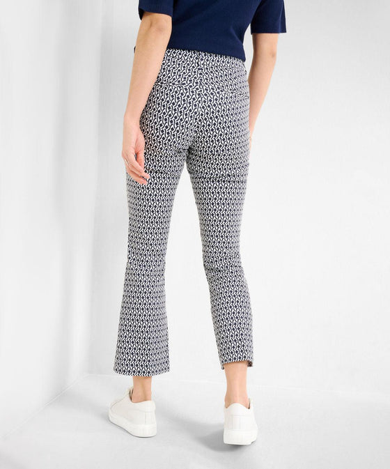 BRAX - Shakira - Pantalon raccourci à motif jacquard - LE CAPITAINE D'A BORD