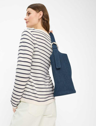 BRAX - Ann - Striped cotton knitted jacket