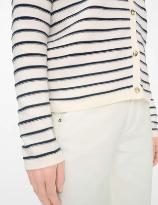 BRAX - Ann - Striped cotton knitted jacket