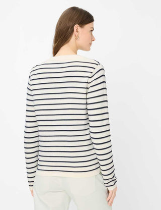 BRAX - Ann - Striped cotton knitted jacket