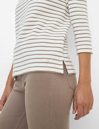 BRAX - Bonnie - Striped 3/4 Sleeve Breton Shirt