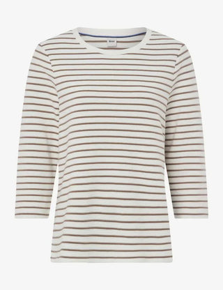BRAX - Bonnie - Striped 3/4 Sleeve Breton Shirt