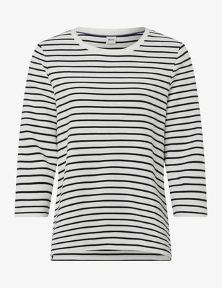 BRAX - Bonnie - Striped 3/4 Sleeve Breton Shirt