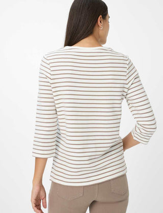 BRAX - Bonnie - Striped 3/4 Sleeve Breton Shirt