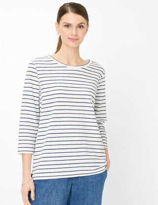 BRAX - Bonnie - Striped 3/4 Sleeve Breton Shirt