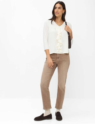 BRAX - Clarisa - V-neck viscose blouse