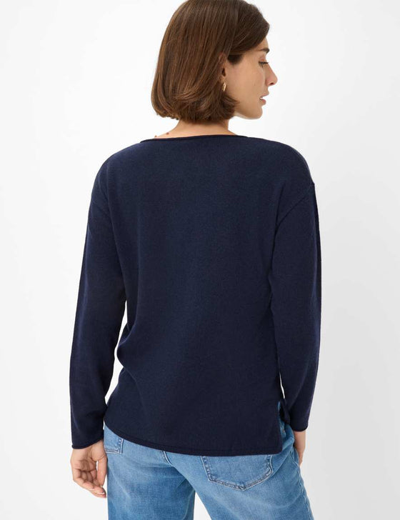 BRAX - Liz - Chandail col rond de laine et cachemire