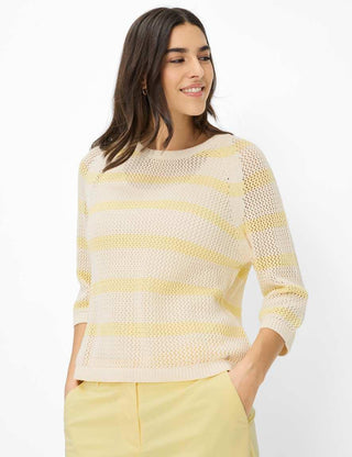 BRAX - Nala - Striped Cotton Knit Sweater