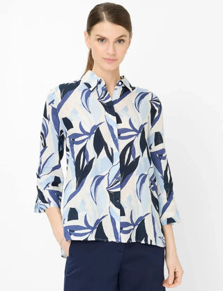 BRAX - Vicki - Floral Linen Shirt