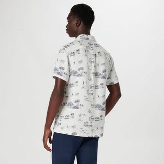 Bugatchi - Chemise à manches courtes Jackson Retro Coastal - LE CAPITAINE D'A BORD