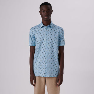 Bugatchi - Chemise manches courtes palmiers OOOHCOTTON© - LE CAPITAINE D'A BORD