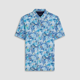 Bugatchi - Hendrix - Polo manches courtes floral coton mercerisé - LE CAPITAINE D'A BORD