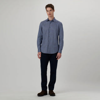 Bugatchi - James - Chemise manches longues flocons OoohCotton® - LE CAPITAINE D'A BORD