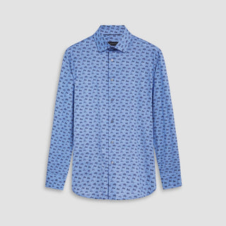 Bugatchi - James - Chemise manches longues vélos OoohCotton® - LE CAPITAINE D'A BORD