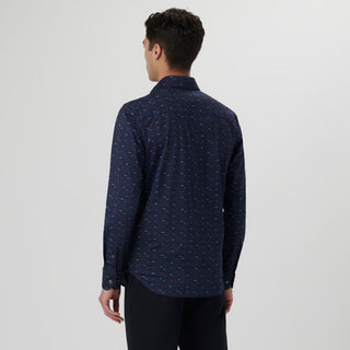 Bugatchi - James - Chemise manches longues voitures OoohCotton® - LE CAPITAINE D'A BORD