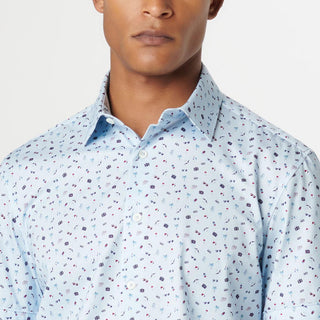 Bugatchi - Miles - Chemise motif voyage manches courtes OOOHCOTTON© - LE CAPITAINE D'A BORD