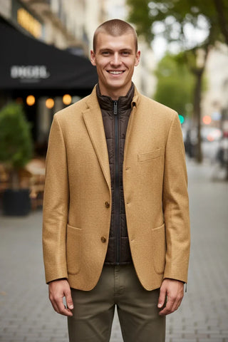 Digel - Enver-ST - Modern Fit - Wool jersey blazer with detachable insert
