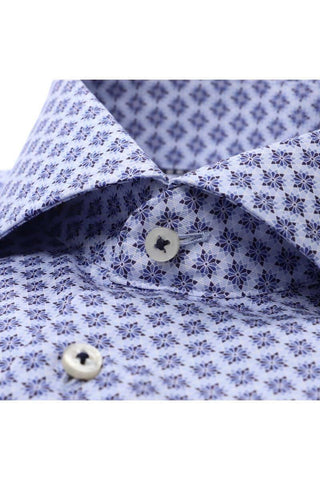 ETERNA 1863 - Chemise manches longues à motifs Modern Fit - LE CAPITAINE D'A BORD