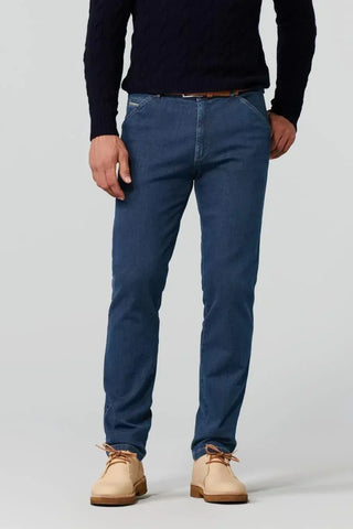 Meyer - Jeans Chicago 4547 - Indigo-Tan/45 - LE CAPITAINE D'A BORD