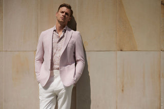 Emanuel Berg - Seersucker 2-Button D-Constructed Shirt Jacket - Rose