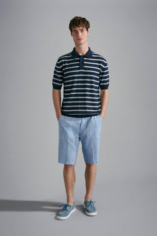 Paul & Shark - Bermudas 100% lin - LE CAPITAINE D'A BORD