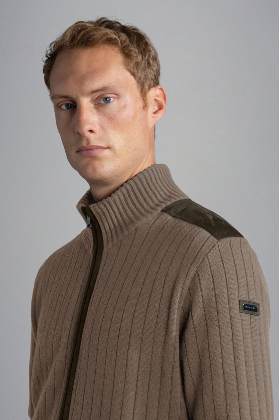 Paul & Shark - Cardigan zip de laine et cachemire - LE CAPITAINE D'A BORD