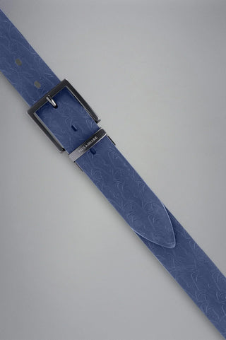 Paul & Shark - Ceinture de cuir uni reversible avec requins - LE CAPITAINE D'A BORD