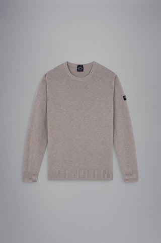 Paul & Shark - Chandail col rond de laine Shetland Eco-Wool - LE CAPITAINE D'A BORD