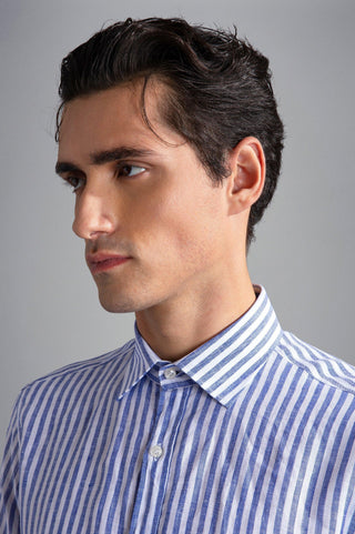 Paul & Shark - Chemise de lin manches longues à rayures - LE CAPITAINE D'A BORD