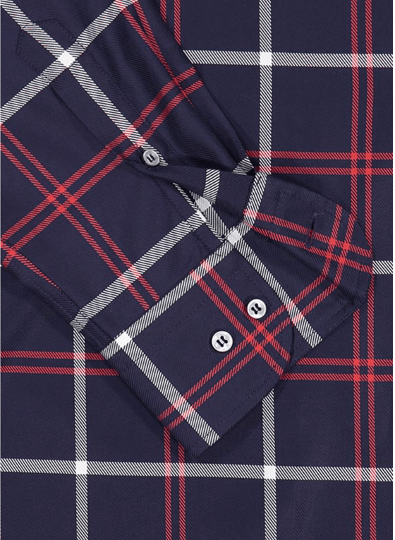 Paul & Shark - Chemise manches longues carreaux coton Silver Collection - LE CAPITAINE D'A BORD