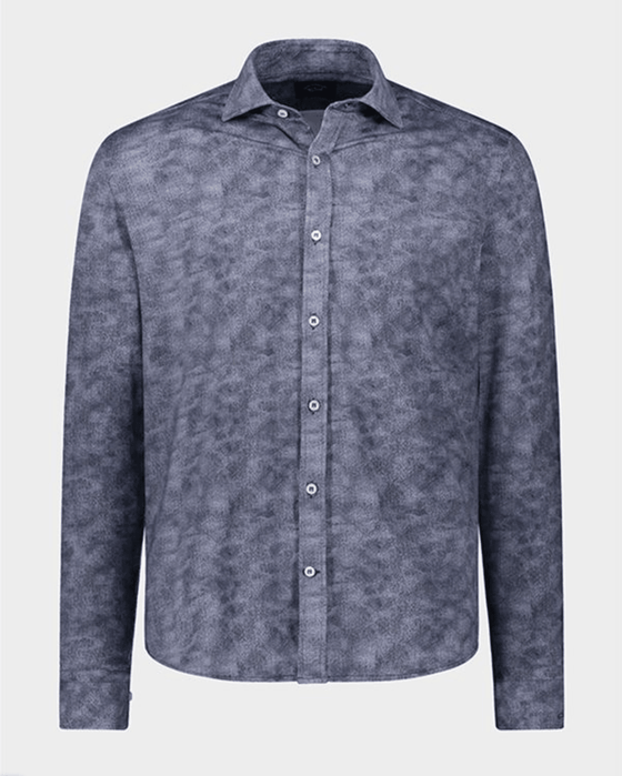 Paul & Shark - Chemise manches longues motif abstrait Performance - J Fit - LE CAPITAINE D'A BORD