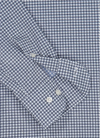Paul & Shark - Chemise manches longues motif Pied-de-poule Performance - J Fit - LE CAPITAINE D'A BORD