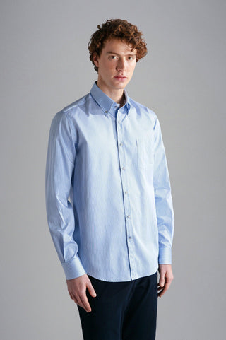 Paul & Shark - Chemise manches longues rayée Silver Collection - LE CAPITAINE D'A BORD
