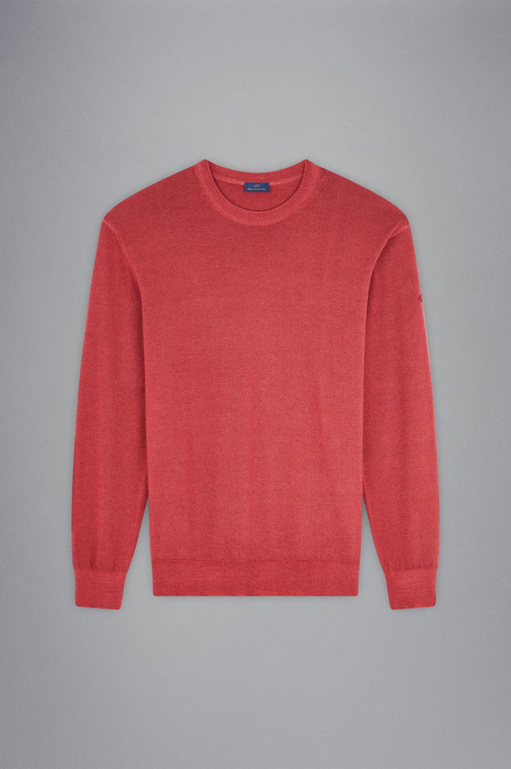 Paul & Shark - Col rond de laine mérinos délavé - LE CAPITAINE D'A BORD