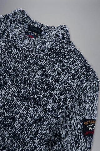 Paul & Shark - Col rond grosse maille Fisherman - LE CAPITAINE D'A BORD