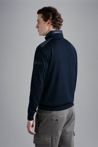 Paul & Shark - Col zip de laine avec appliqués de nylon - LE CAPITAINE D'A BORD