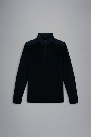 Paul & Shark - Col zip de laine avec appliqués de nylon - LE CAPITAINE D'A BORD