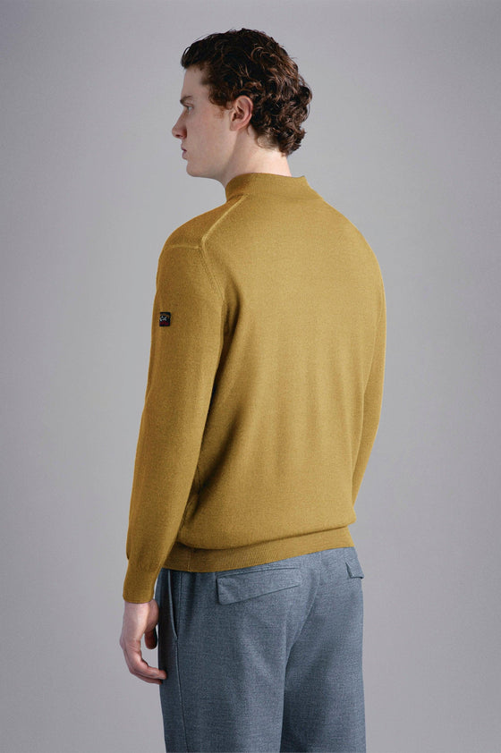 Paul & Shark - Col zip de laine mérinos effet délavé - LE CAPITAINE D'A BORD